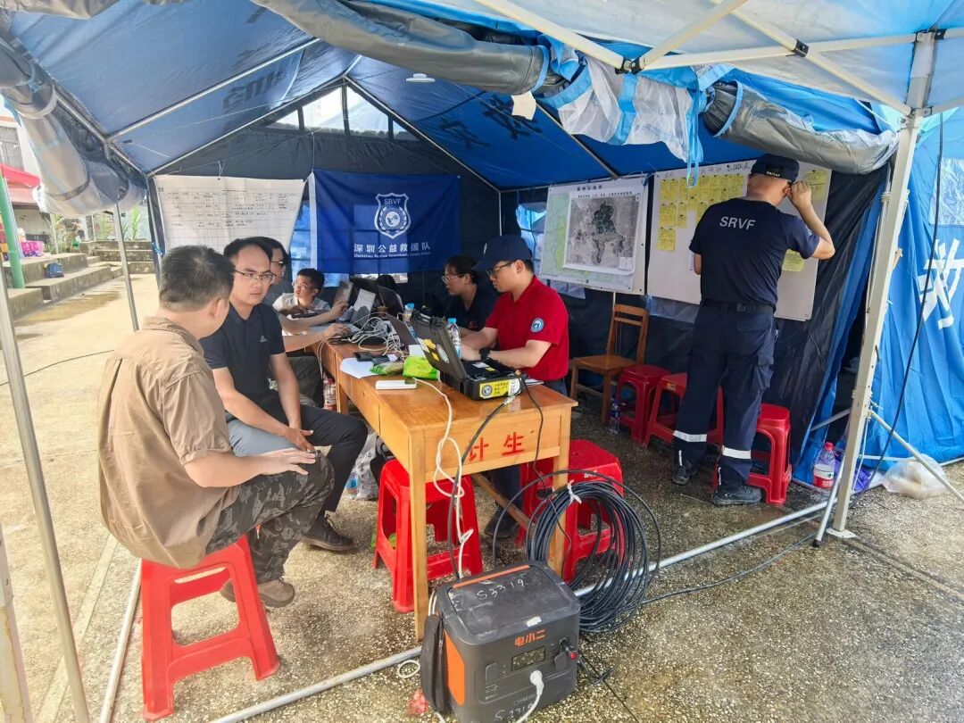 联合现场指挥部工作现场